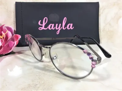 EYECATCHING READING GLASSES enhanced with Pink Crystals. Get yours today for tomorrow. Free Faux Leather Case with your