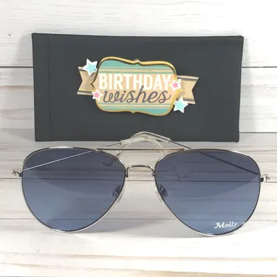 Personalized Aviator Sunglasses: Free Name Engraving, UV Protection