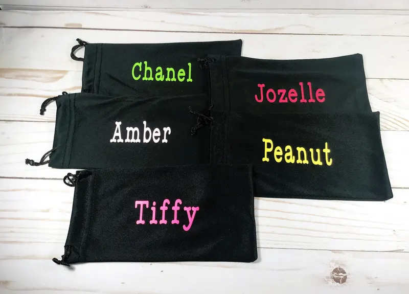 Personalized Microfiber Pouch: Sunglasses, Eyeglasses, Cell Phone