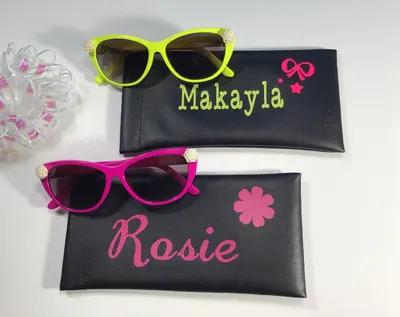 Personalized Toddler Sunglasses with Engraved Name & Case