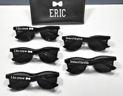 Personalized Mirror Lens Wayfarer Sunglasses: Wedding, Sports Gift