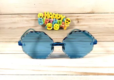 Personalized Kids Sunglasses: Octagonal Engraved Name, Party Favor