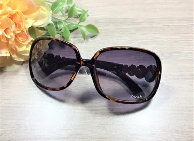 Personalized Sunglasses: Engraved Name, UV Protection, Faux Leather Case Option