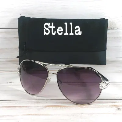 Swarovski Crystal Sunglasses, Italian Design - Personalized Engraving